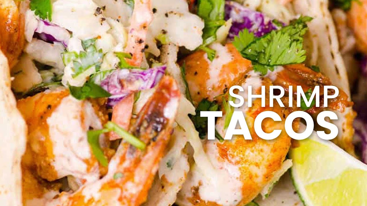 15 Minute Shrimp Tacos Recipe with Slaw | Better than a Food Truck!