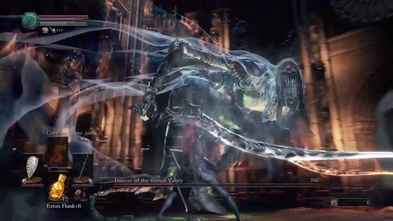 Dark Soul 3: Dancer of the Boreal Valley boss