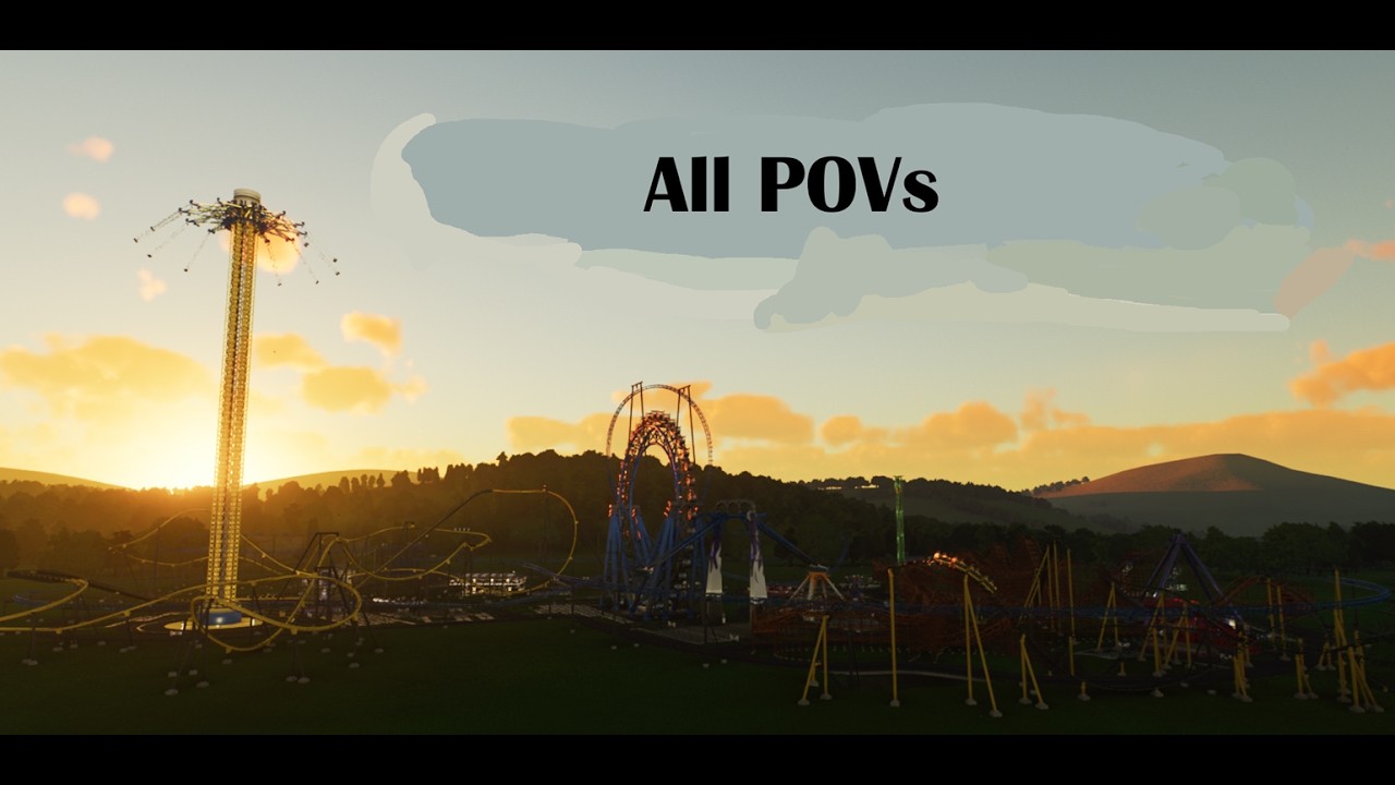 Sunset Valley Amuesment Park | All Roller Coaster POVs