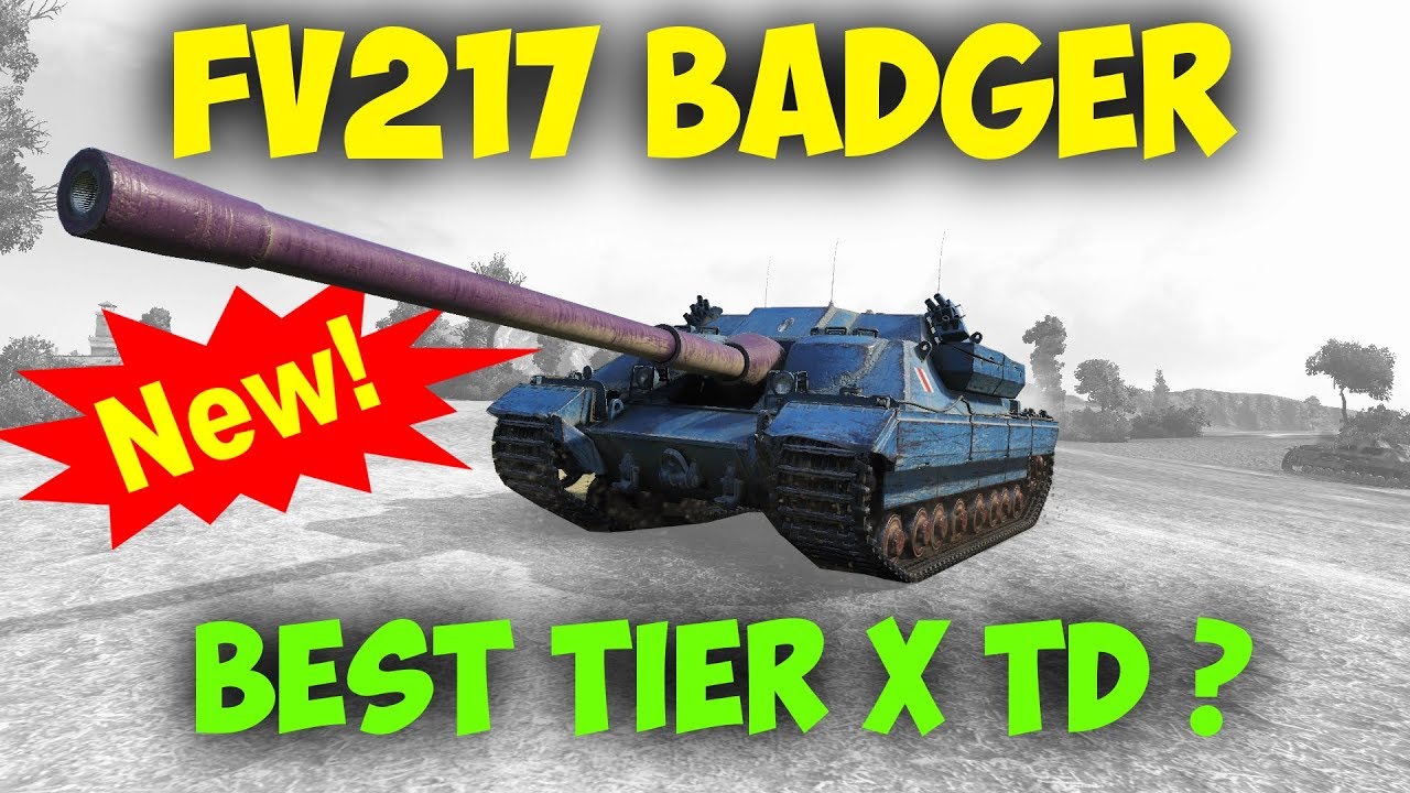 FV217 Badger || NEW Tier X TD | 11,3K Damage || World of Tanks