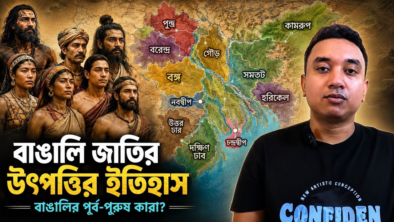 বাঙালি জাতির উৎপত্তির ইতিহাস| কোথা থেকে এলো বাঙালি জাতি?