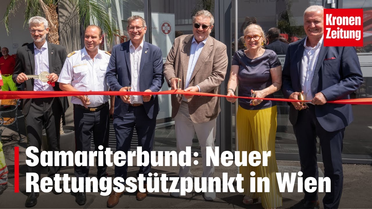 Samariterbund: Neuer Rettungsstützpunkt in Wien-Floridsdorf | krone.tv NEWS