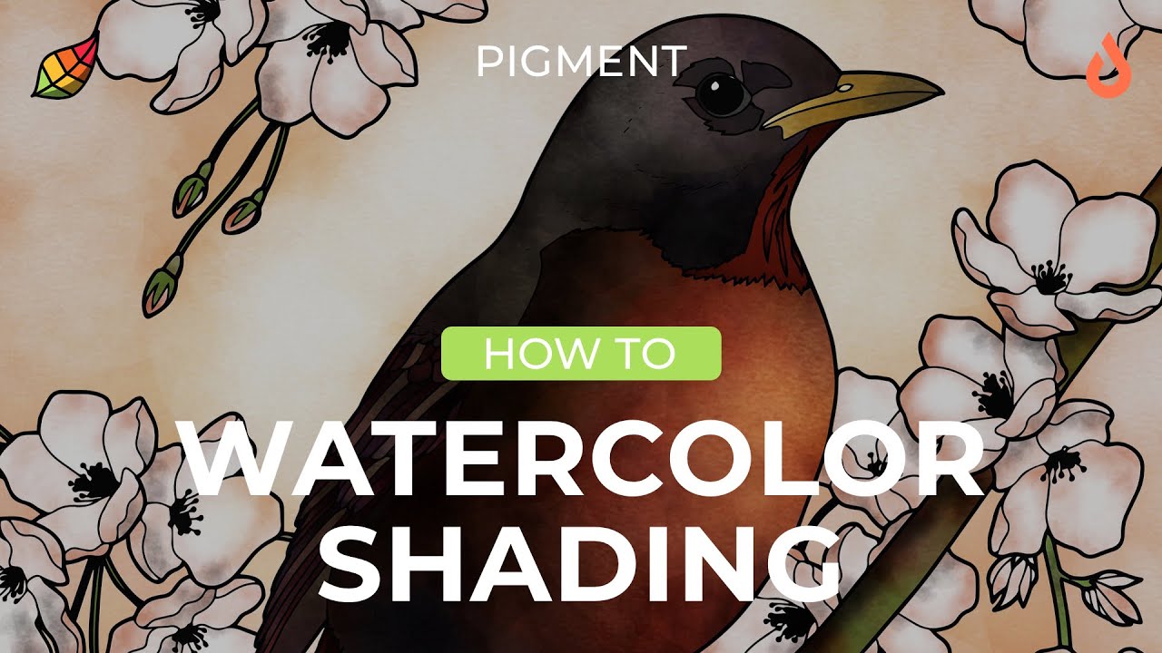 Pigment How To: Shading with the Watercolor Brush | Digital Coloring Book Tips | Coloring Hacks