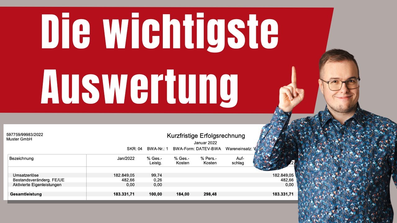 BWA einfach erklärt: So liest du die Auswertung aus DATEV Rechnungswesen