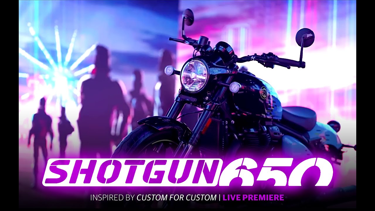 Прямая трансляция премьеры Shotgun 650 | Лучший кастомный мотоцикл от Royal Enfield