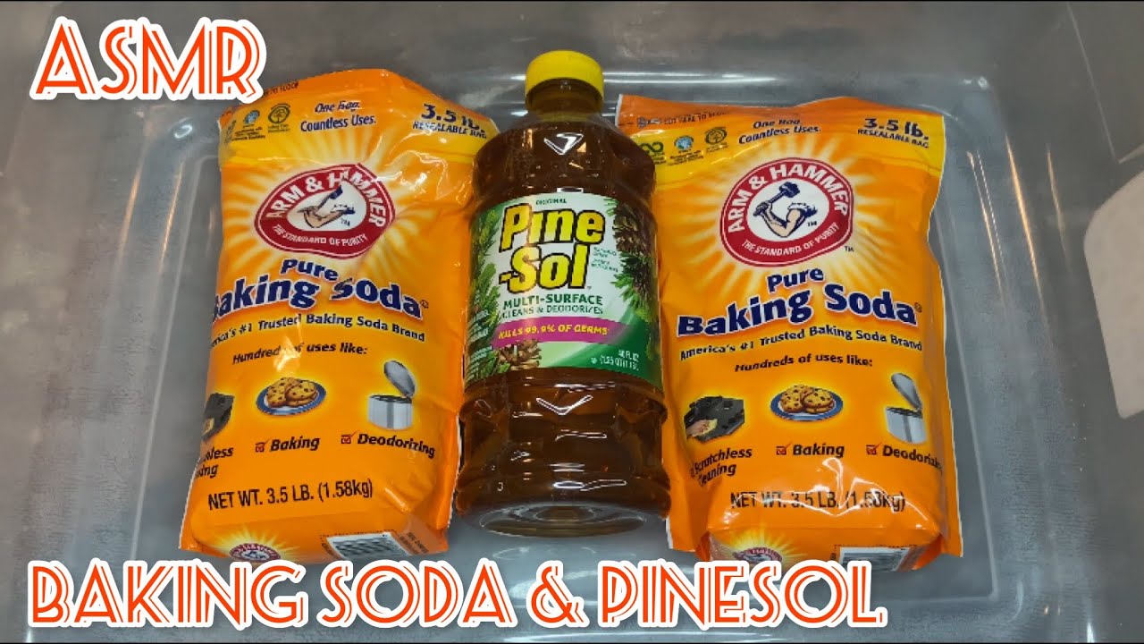 ASMR 2 Bags Of Baking Soda & OG Pinesol Paste (TikTok Request) MUST WATCH! 😱