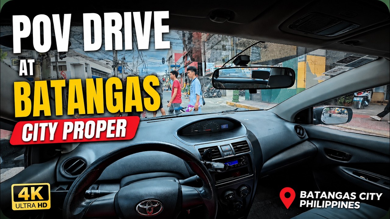 🇵🇭 This Is What Driving in Batangas City Proper Looks Like!  | POV Drive 4K
