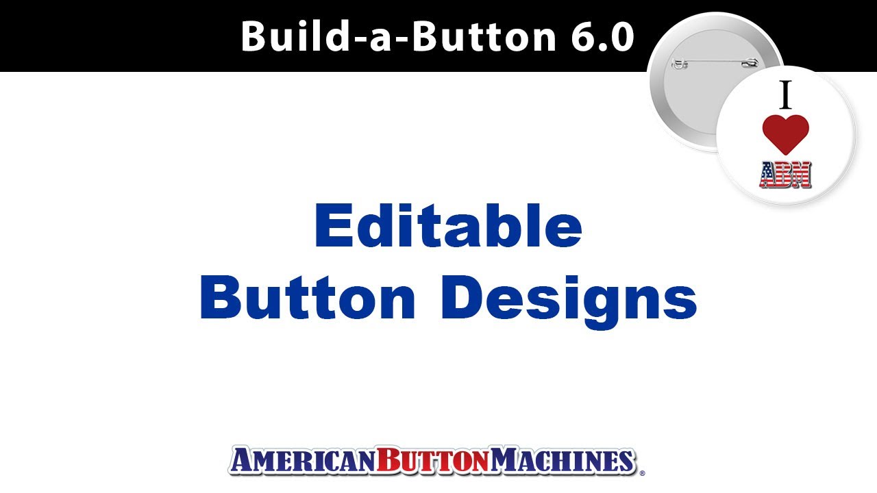 Editable Button Design Instructional Video