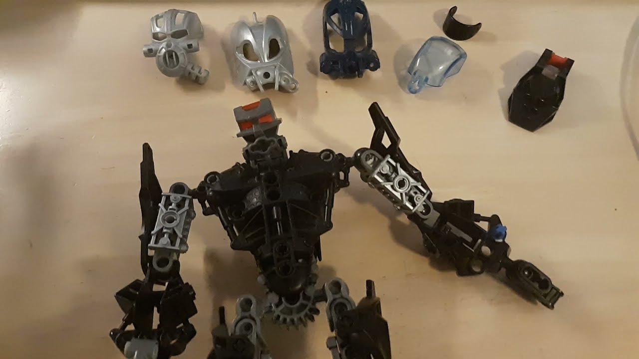 How to re-use a Slizer/Throwbots visor piece in a Bionicle mask