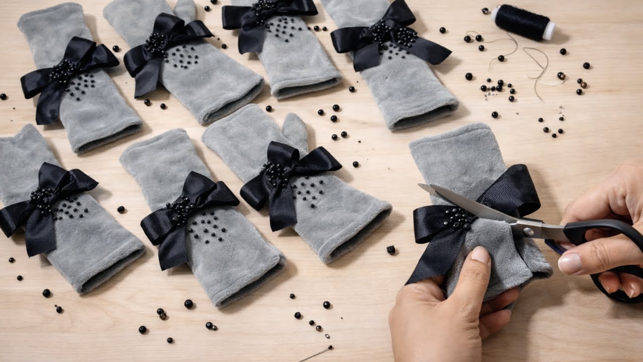 I sewed and sold 20 gloves from scraps of fabric/Easy sewing method