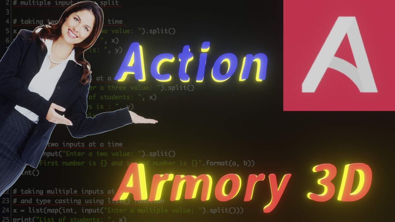 action nodes EXPLAINED- Armory 3D - beginner tutorial #armory3d