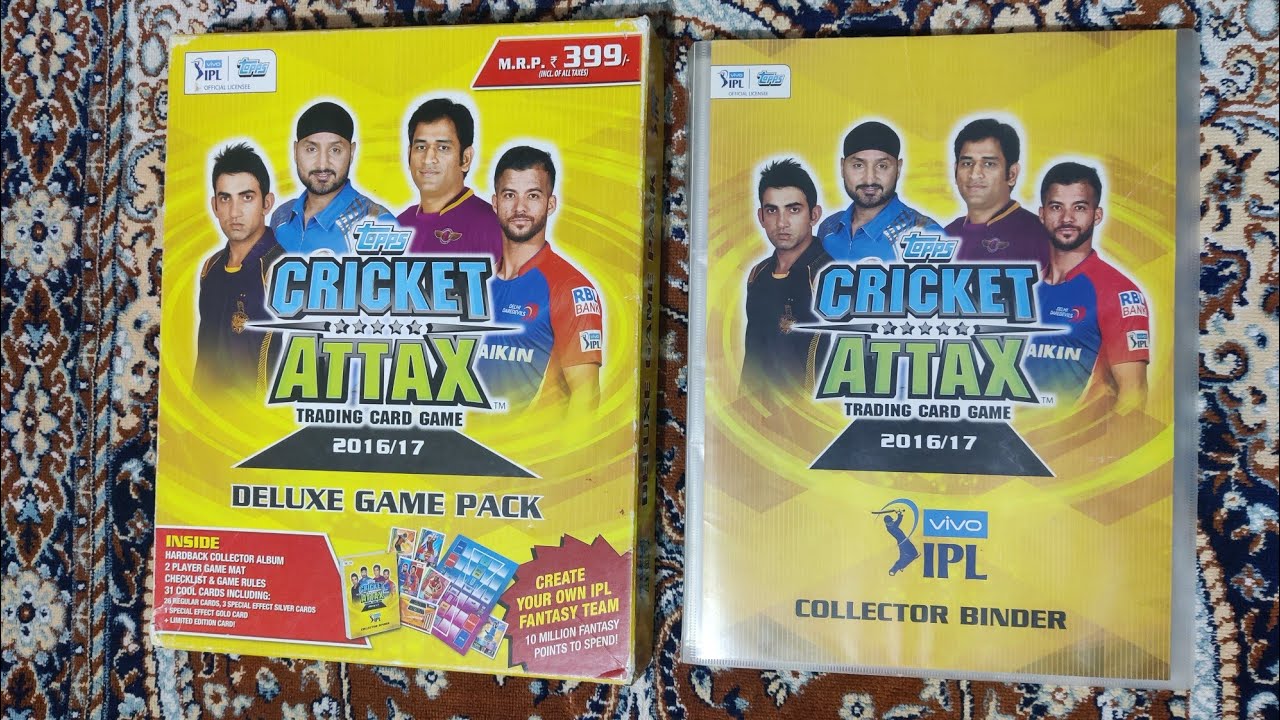 Cricket Attax IPL 2016/17 by Topps India - Complete Set.