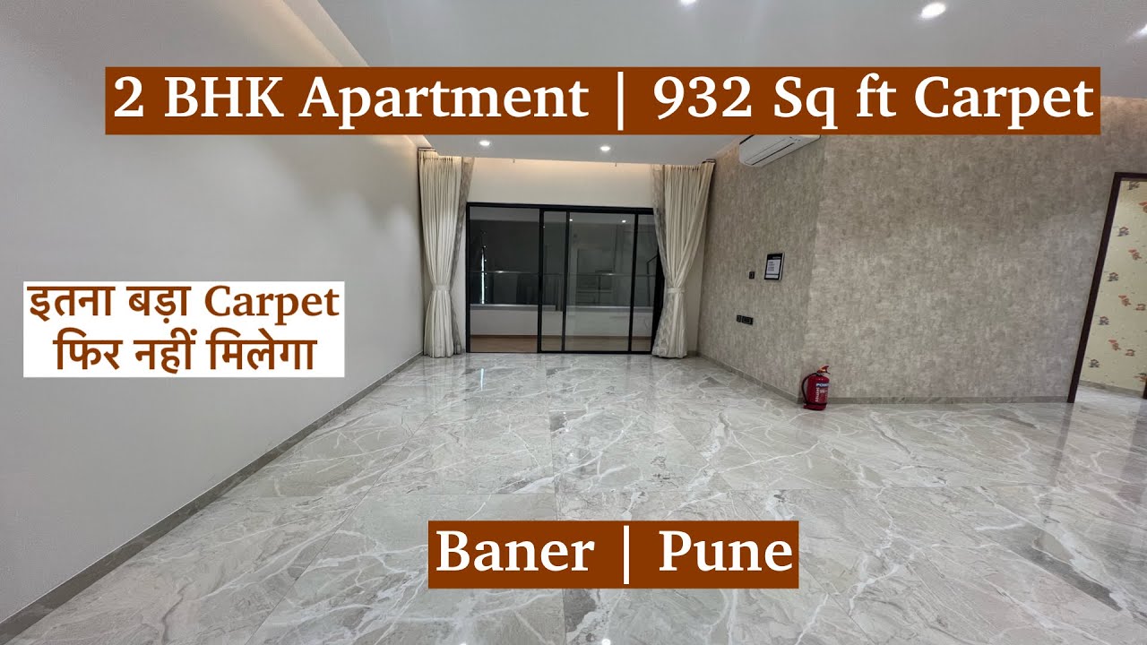 Spacious 2BHK Apartment in Baner, Pune | 932 Sq Ft Carpet | Nearing Possession | Luxury Living