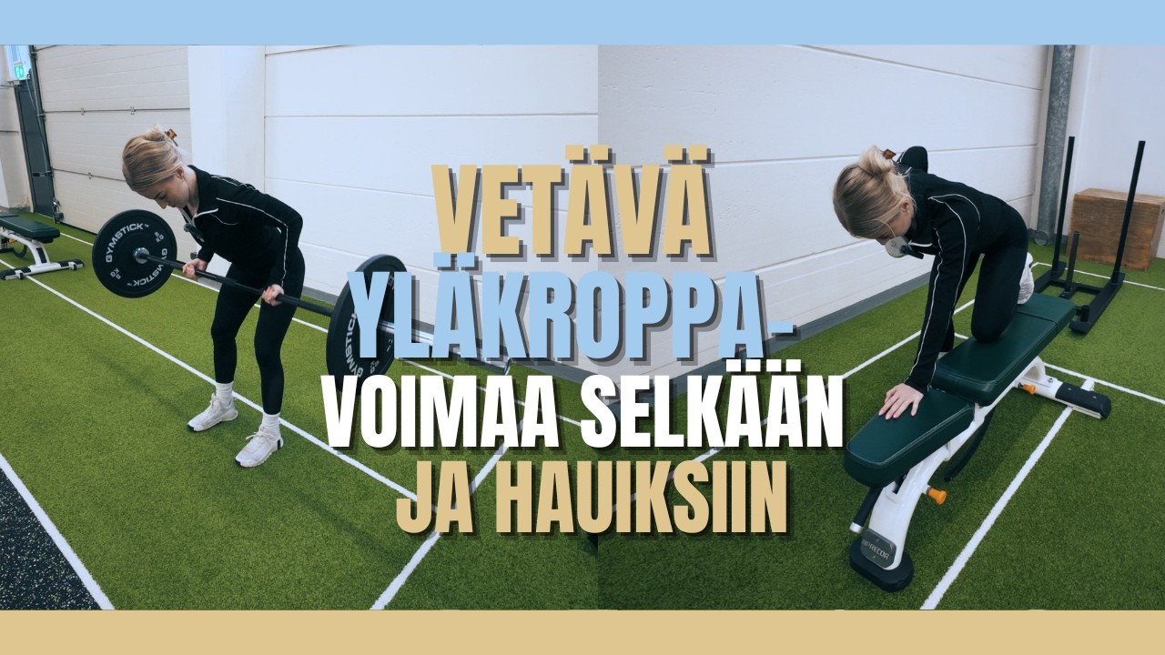 Vet&auml;v&auml; yl&auml;kroppa &ndash; voimaa selk&auml;&auml;n ja hauiksiin 🔥