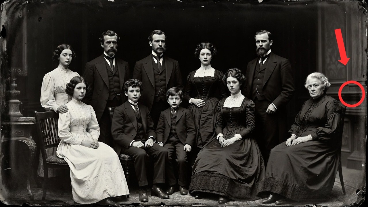 Foto de una Familia de 1891 — El Detalle en la Ventana Reveló Algo Perturbador