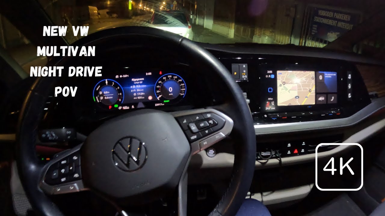 Volkswagen Multivan Night Drive - Pov (4K)