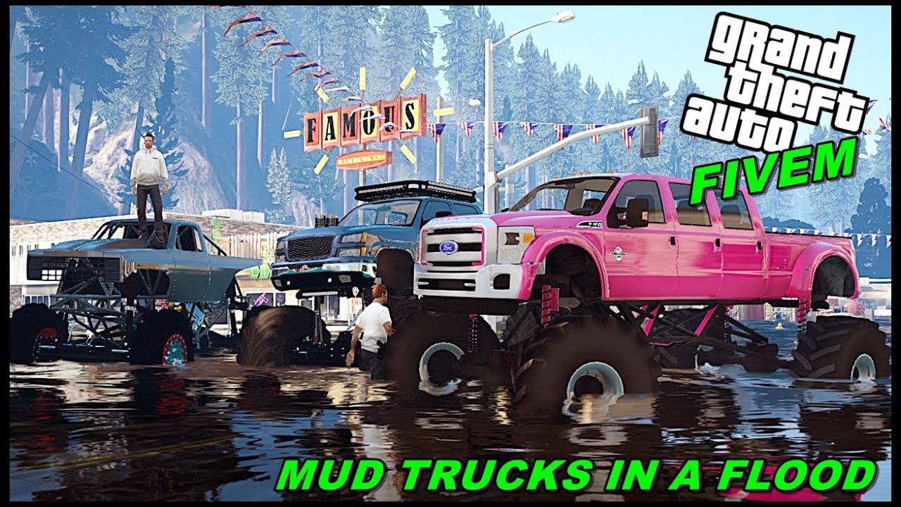 МЕГАГРУЗОВИКИ В ПОТОПЕ!! - РОЛЕВАЯ ИГРА GTA 5 - ЭП.37 - МОДЫ GTA