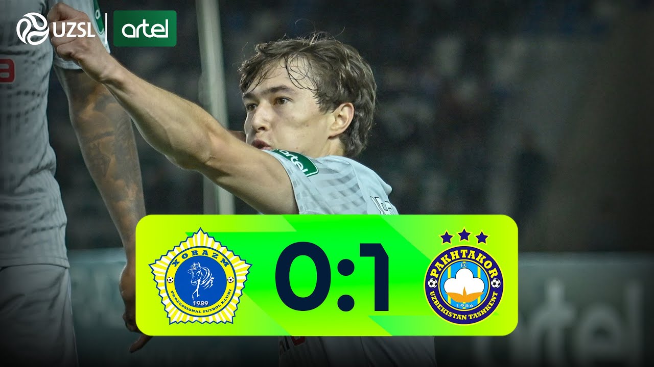 Superliga 26-tur. Xorazm - Paxtakor bahsida kiritilgan gol va xavfli vaziyatlar (Highlights)