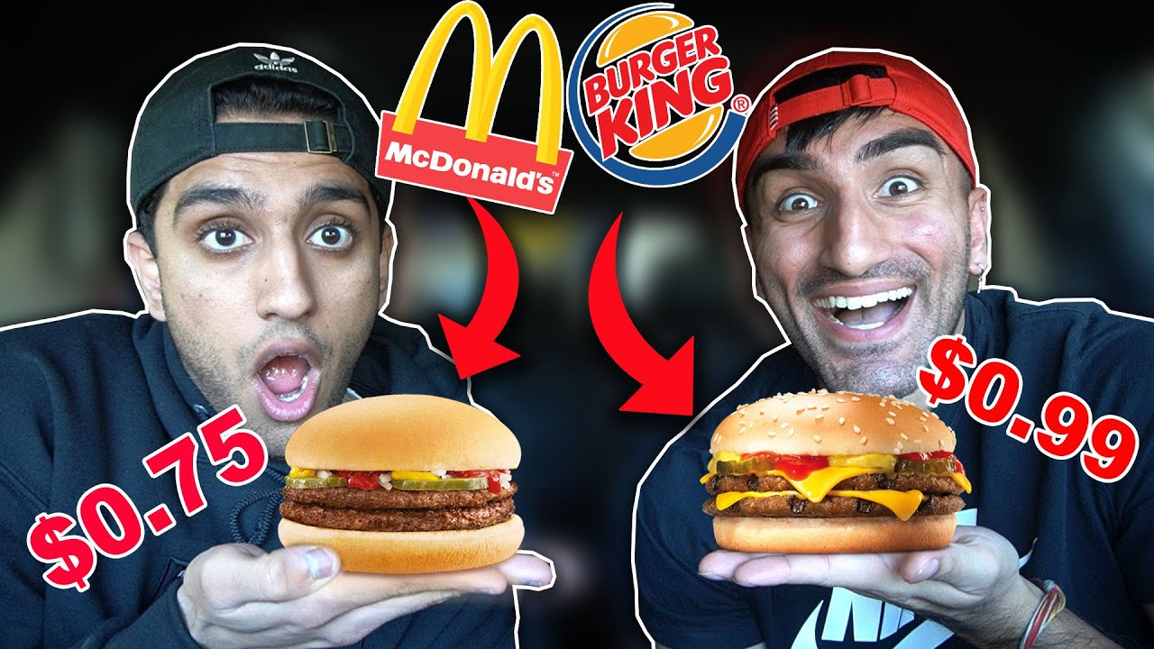 We Ate Only The Most CHEAPEST BURGER On The MENU For 24 Hours!
