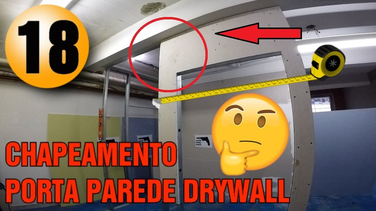 CHAPEAMENTO VÃO DE PORTA PAREDE DRYWALL CURSO ON LINE AULA 18