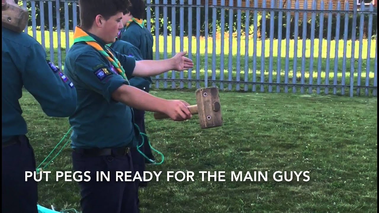 How to pitch a patrol tent