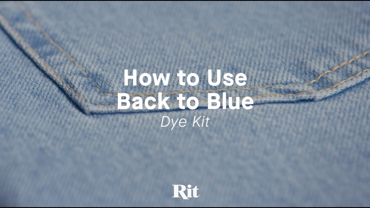 How to Dye Your Jeans Back to Blue