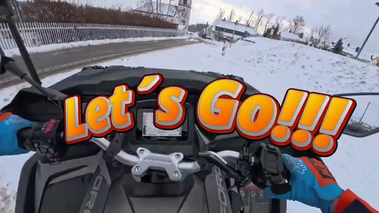 Schneespaß mit einem ATV