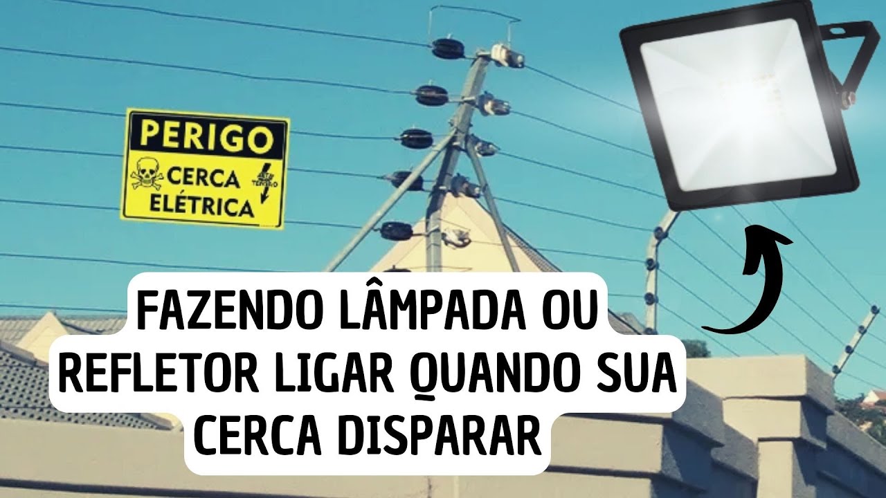 FAZENDO LÂMPADA LIGAR QUANDO SUA CERCA OU ALARME DISPARAR!