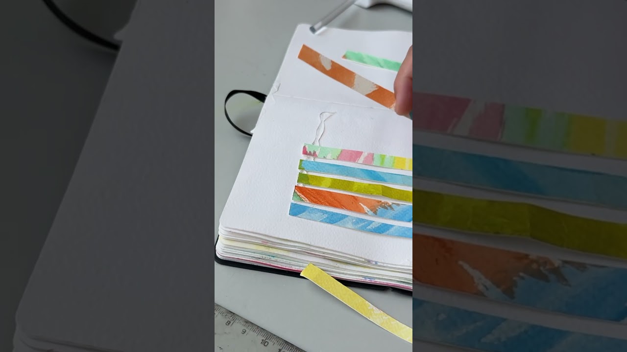Art therapy for Anxiety #viralart #artherapy #mindfuljournaling #paperweaving