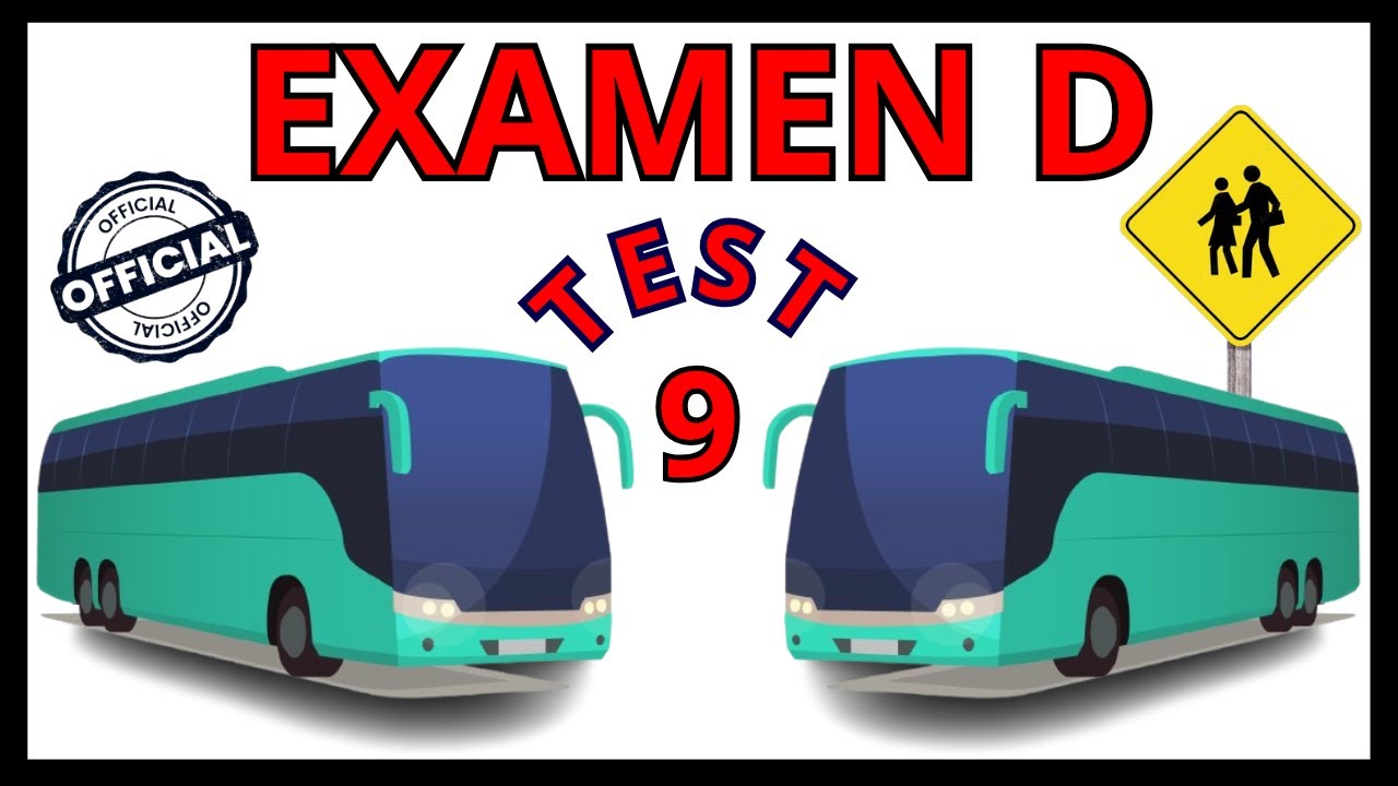 TEST9️⃣EXAMEN TEORICO Carnet de Conducir D1 D 2025