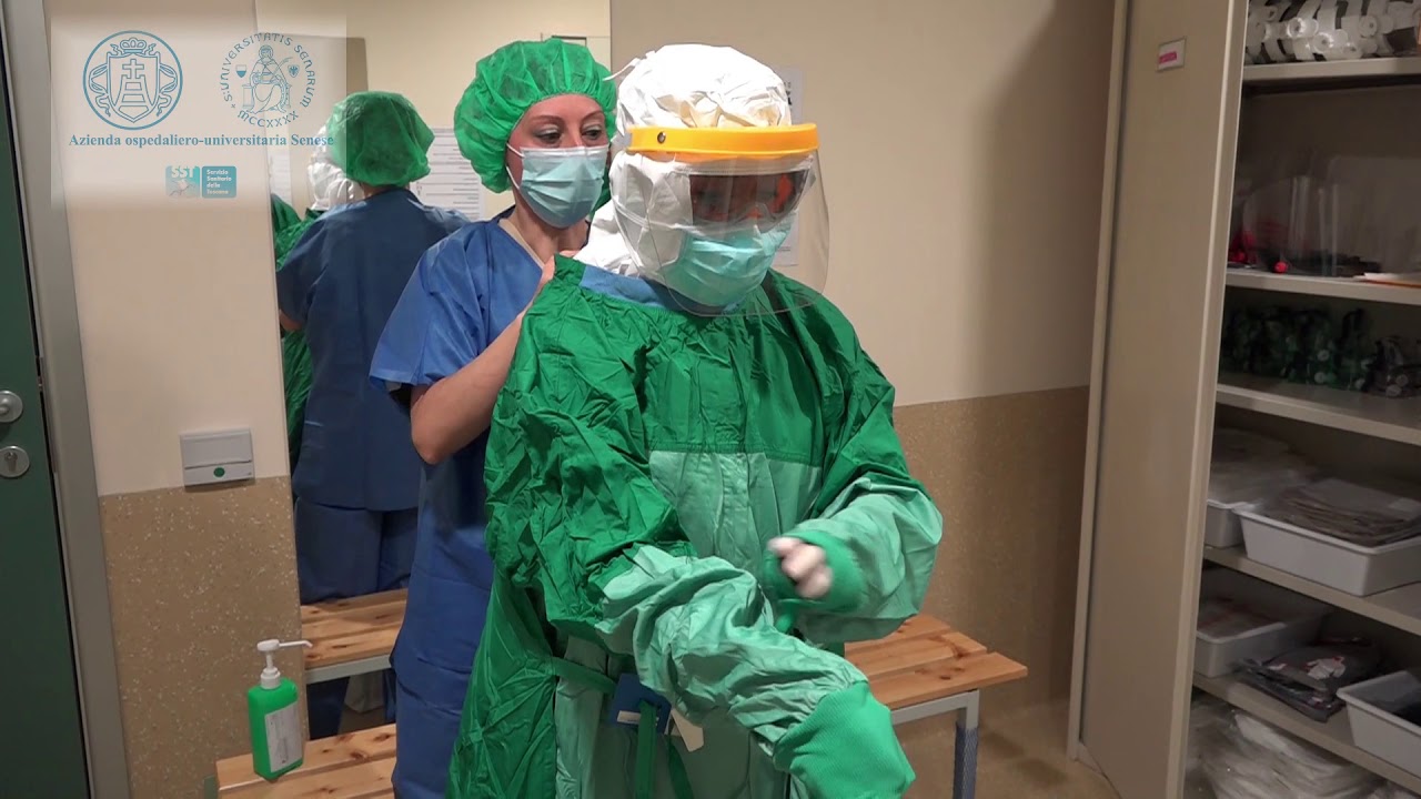 Covid-19, procedura di vestizione e svestizione per la sala operatoria