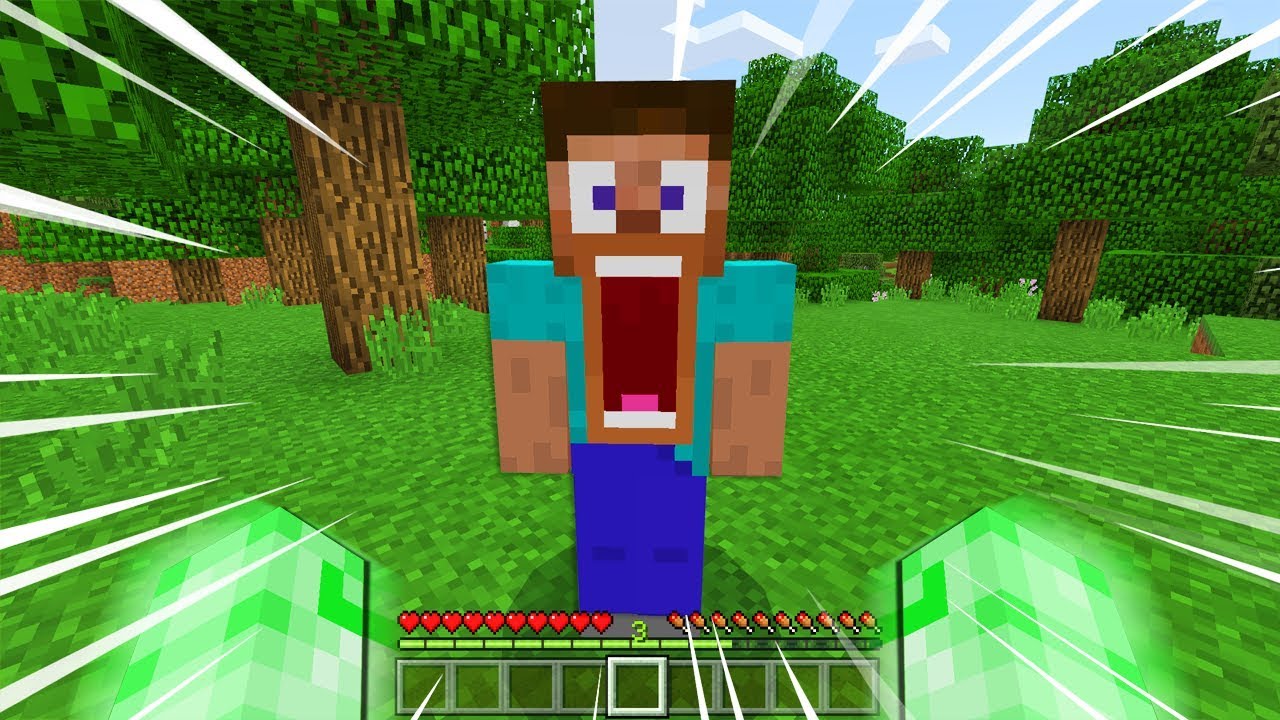 TROLLING AS GREEN STEVE IN MINECRAFT!