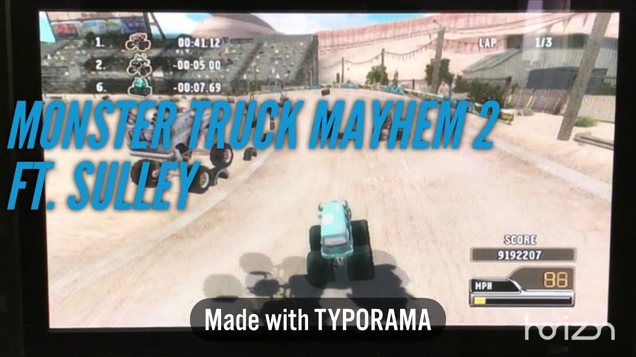 Disney Pixar Cars: Race-O-Rama Monster Truck Mayhem 2 ft. Sulley | By Game-Lection From Zav S TV