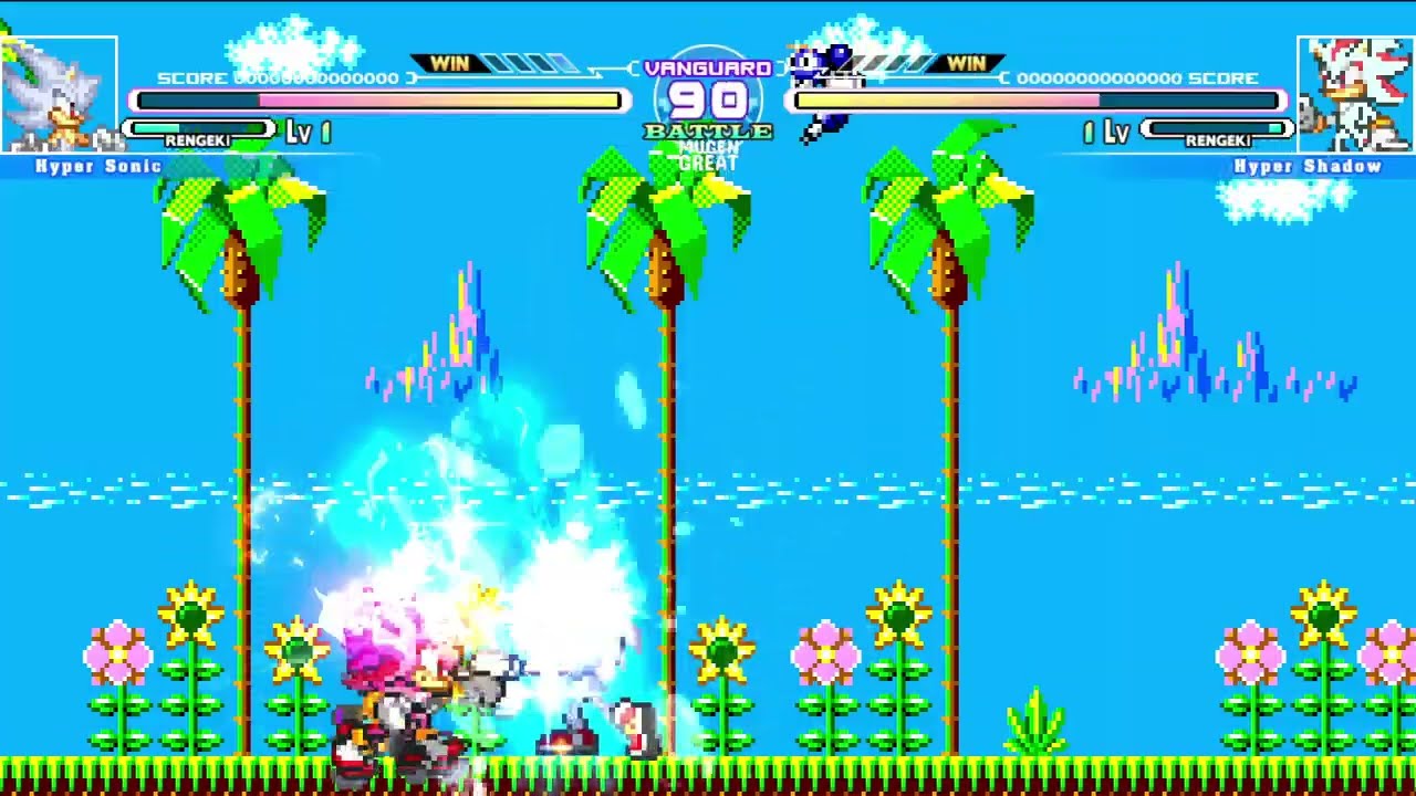 [Mugen GAME] Hyper Sonic Vs Hyper Shadow