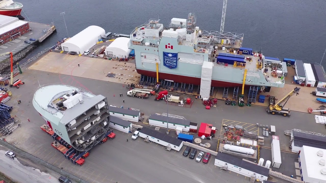 Final Mega Block move for future HMCS Max Bernays