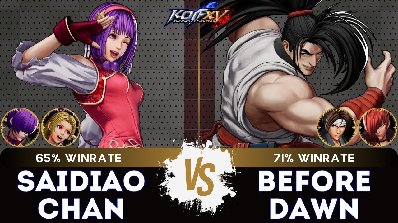 KOF XV🎞️ SAIDIAOCHAN (Hinako/O.Shermie/Athena) vs BEFOREDAWN (Kyo/Iori/haohmaru) 🎞️Replay Match