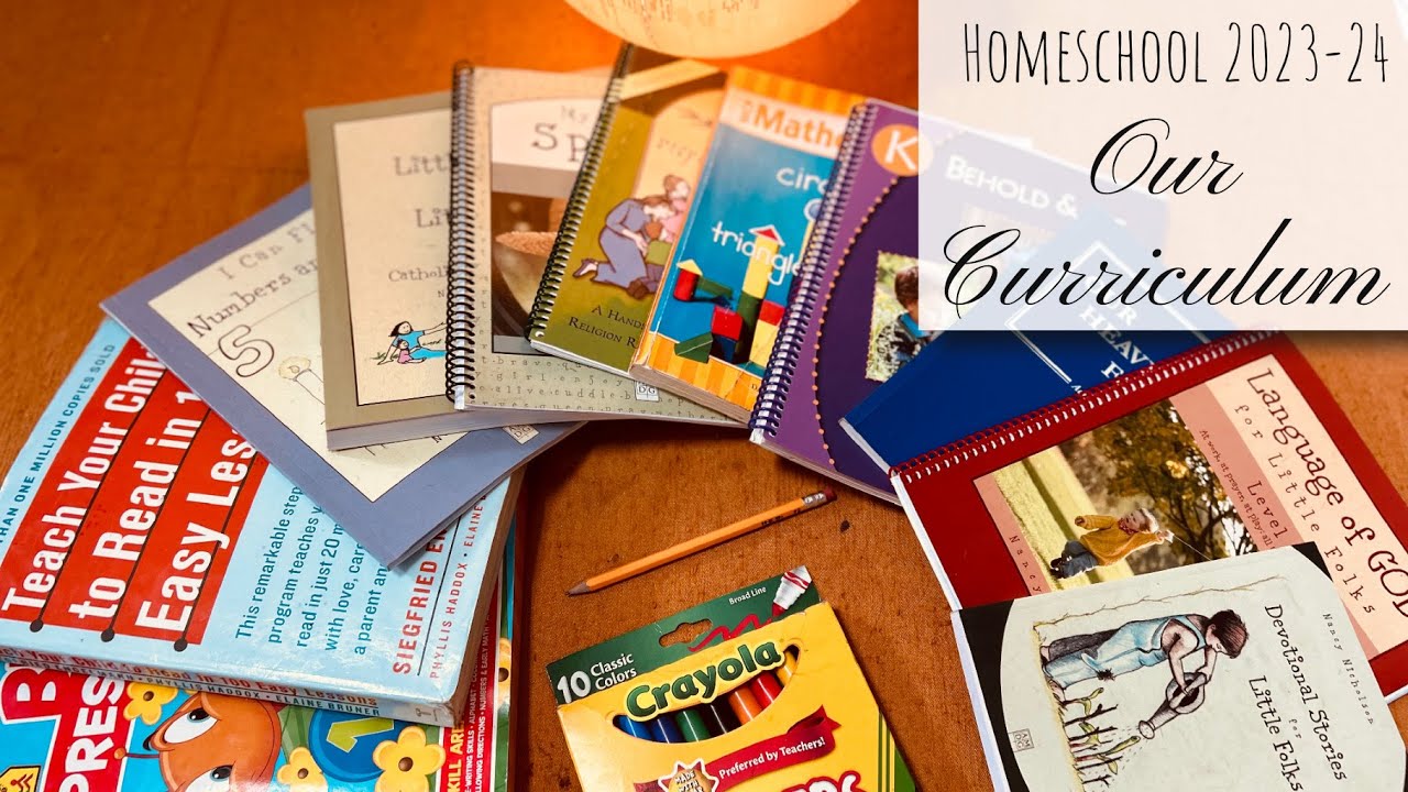 Our Homeschool Curriculum Pre-K Thru 2nd Grade #homeschoolers #catholicmom