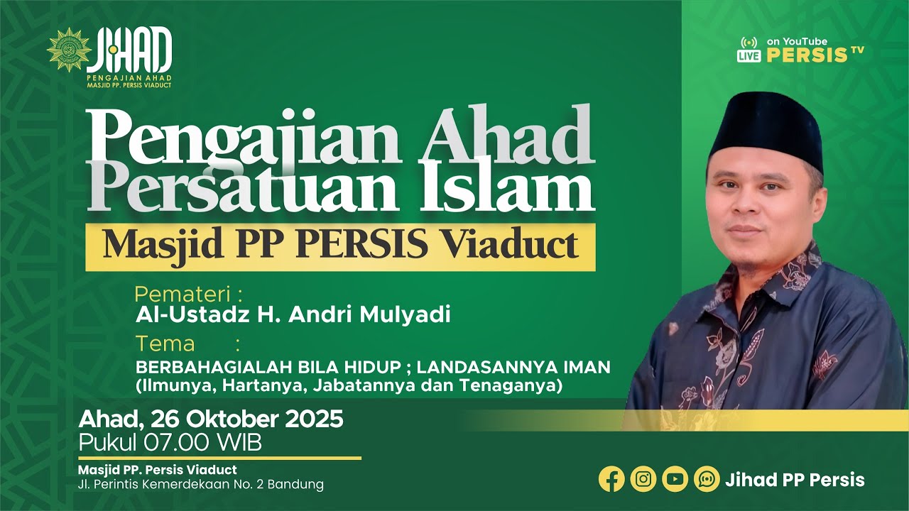 Berbahagialah Bila Hidup Landasannya Iman Oleh : Al Ustadz H. Andri Mulyadi