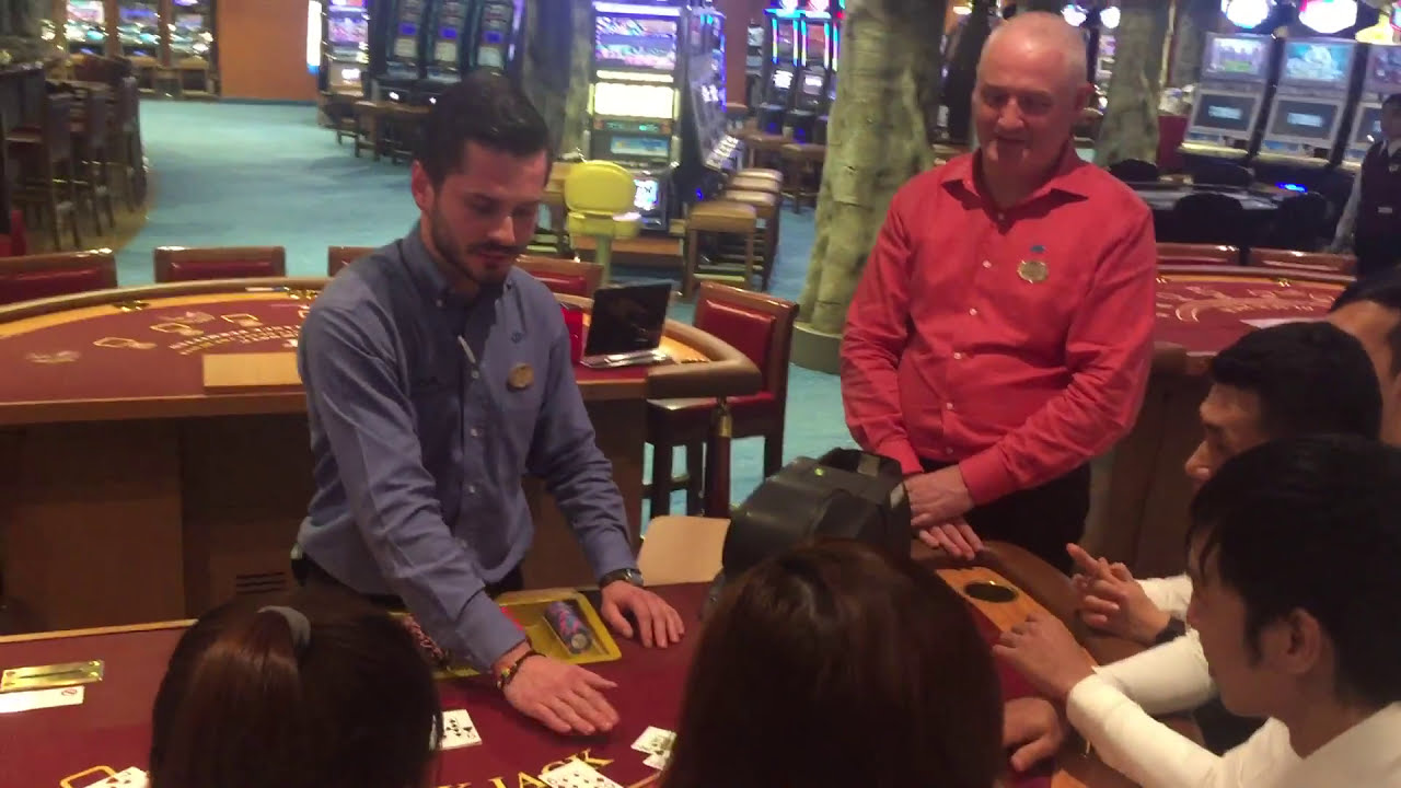 Casino Dealer (Blackjack) Demo on Princess Cruises ship