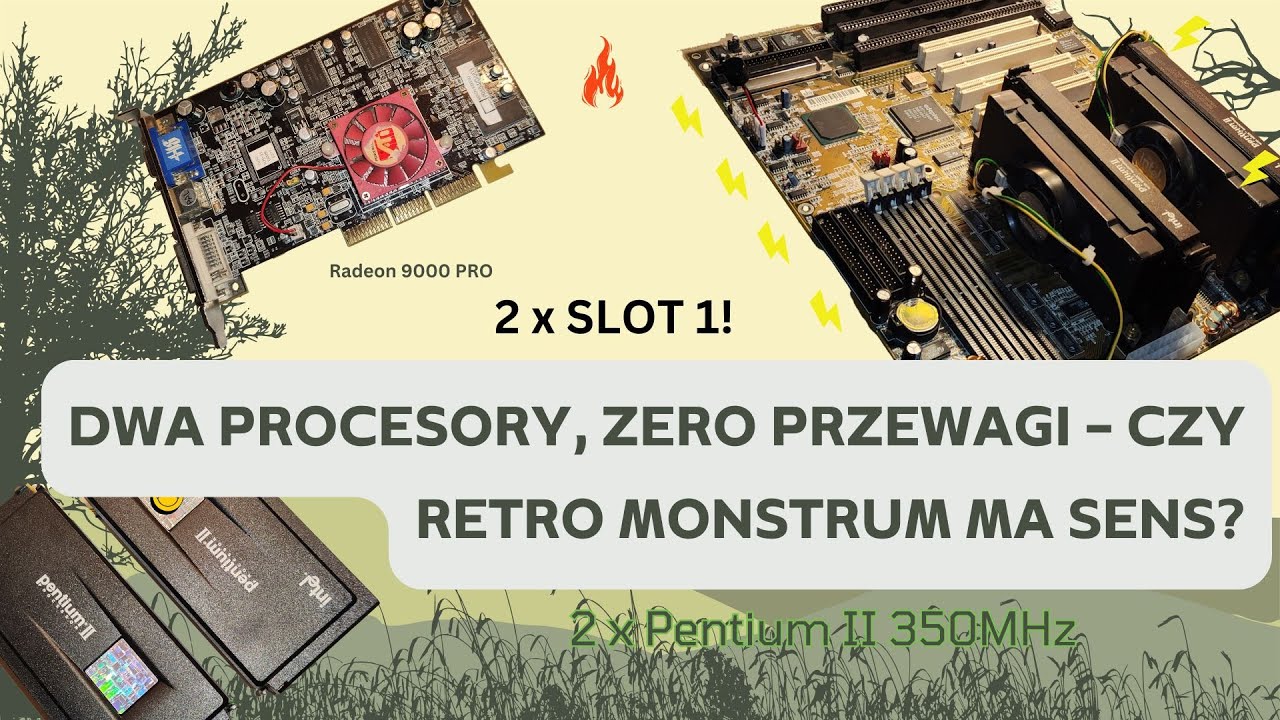 Dwuprocesorowe Monstrum Pentium II na płycie DTK PRM-0081i E0 &ndash; Retro Potw&oacute;r w Akcji!