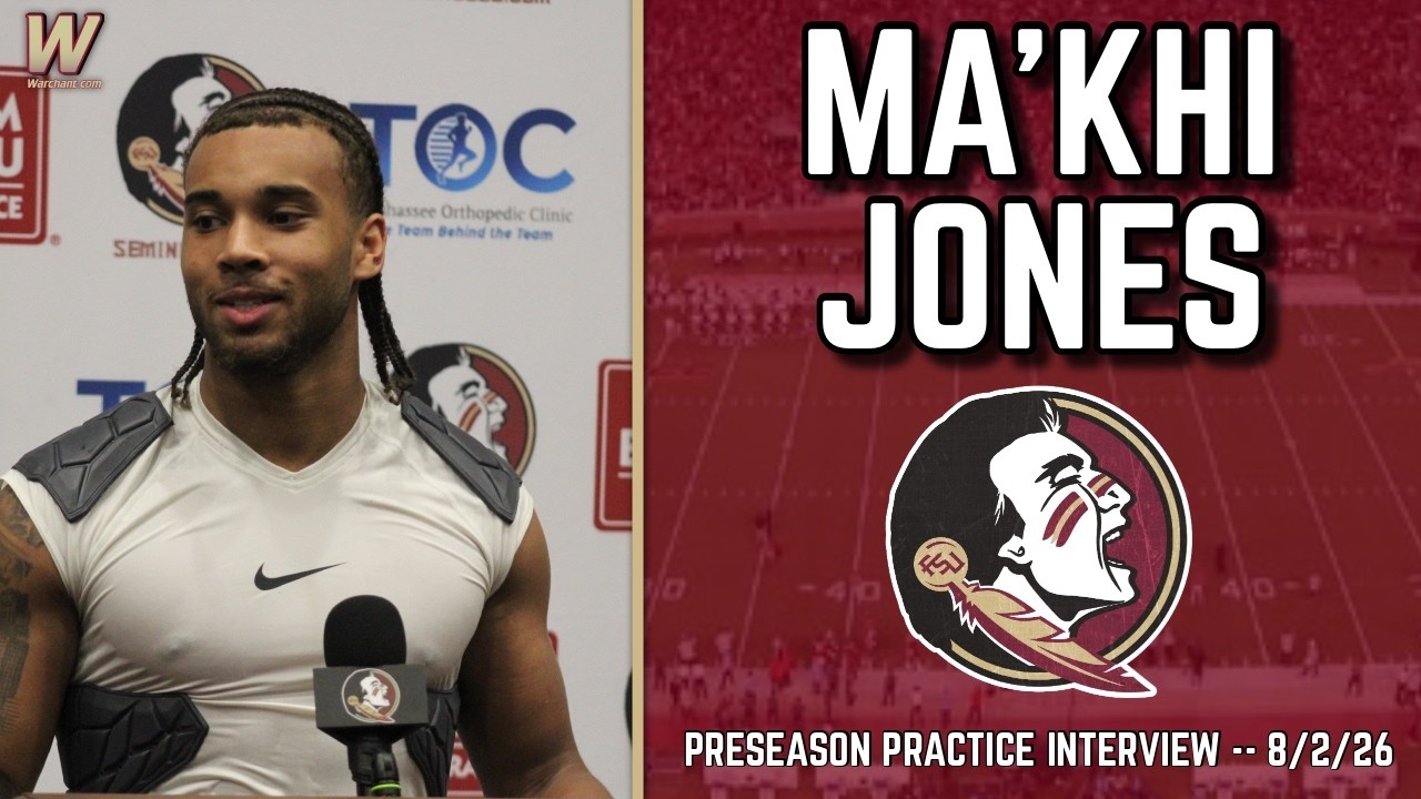 Интервью с Ma'khi Jones на предсезонной тренировке 02.08.26 | FSU Football | Florida State Footba...