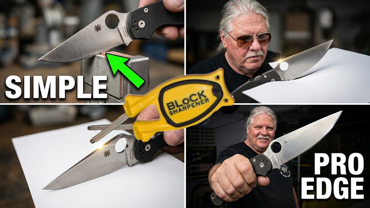 Как заточить нож Spyderco, не повредив лезвие или покрытие.