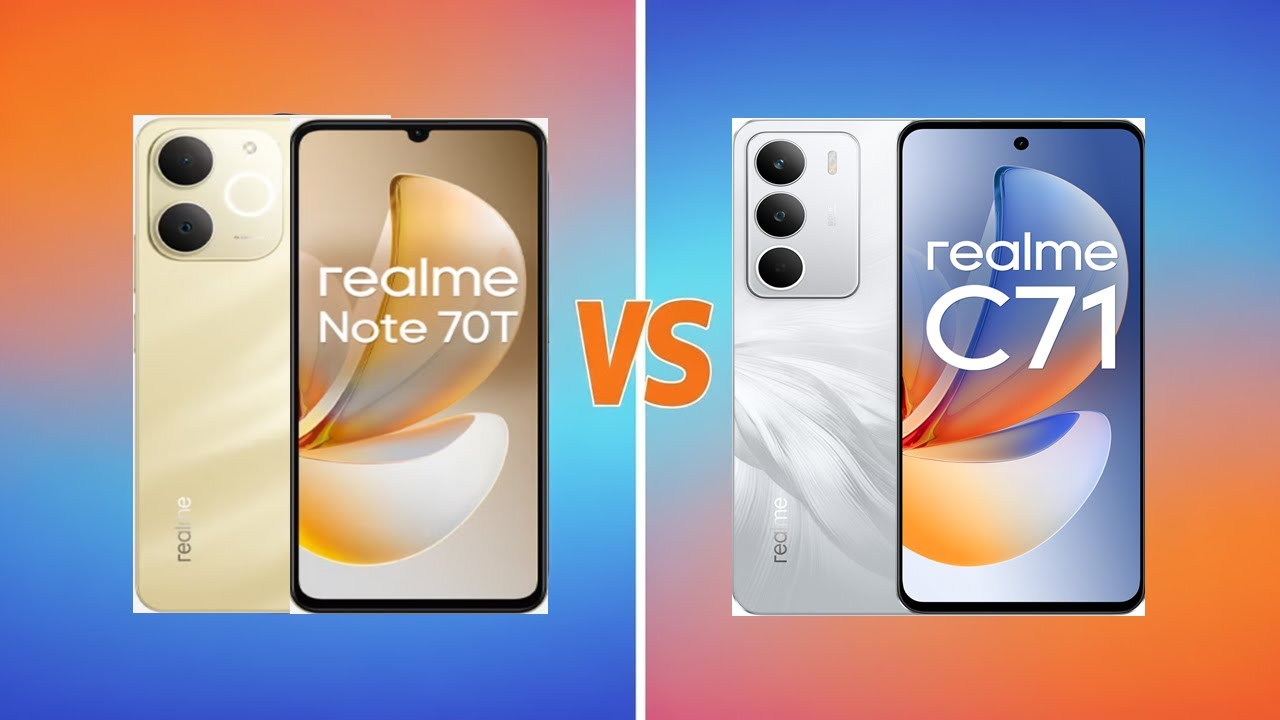 Realme Note 70T vs Realme C71