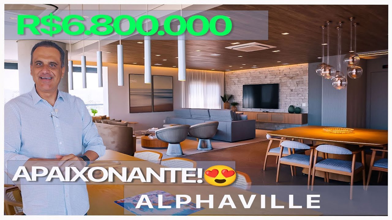 APARTAMENTO DE ALTO LUXO NO CENTRO DE ALPHAVILLE - R$6.800.000,00