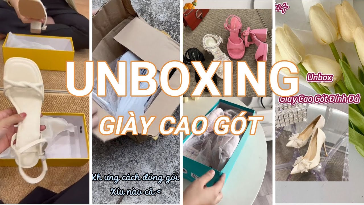 [ Shopee haul ] UNBOXING giày cao gót nữ sang trọng | Guthoitrang