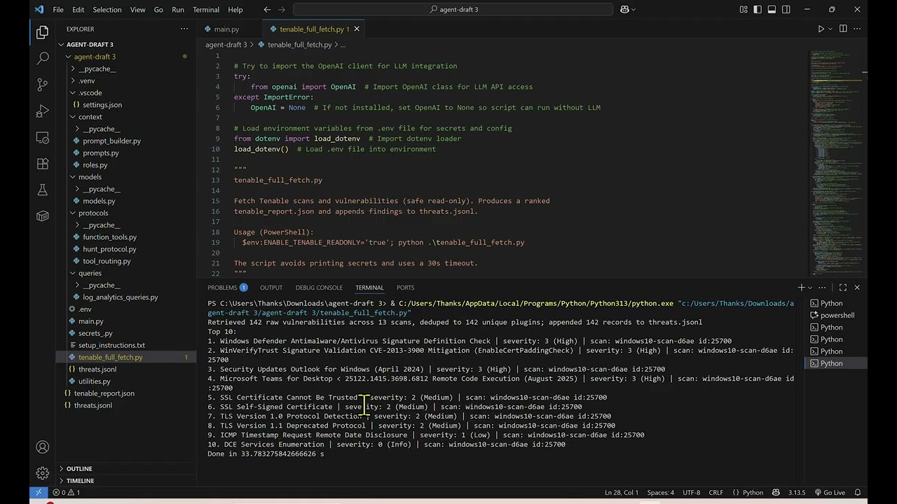 (POC) A Quick Demo Video of Agentic AI for Vulnerability Management #agenticai #aiagents #ai