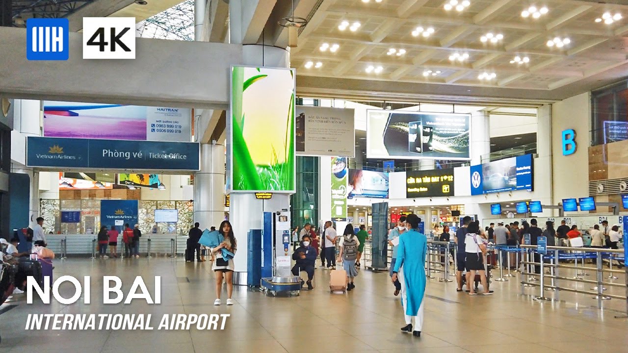 Noi Bai International Airport (Domestic Terminal) - Ha Noi - Vietnam 4K Walking Tour