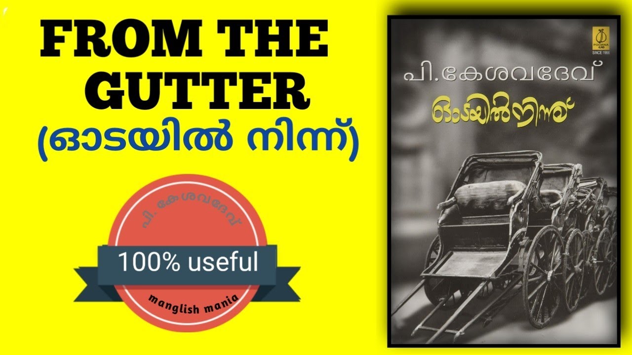 FROM THE GUTTER NOVEL SUMMARY IN MALAYALAM, from the gutter summary in malayalam