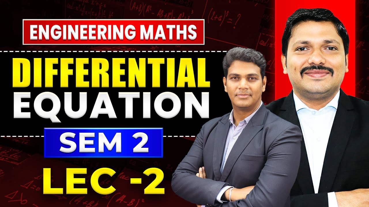 Differential Equations Lec 2 - Exact Differential Equations | MU, SPPU | Dinesh Sir Engineering