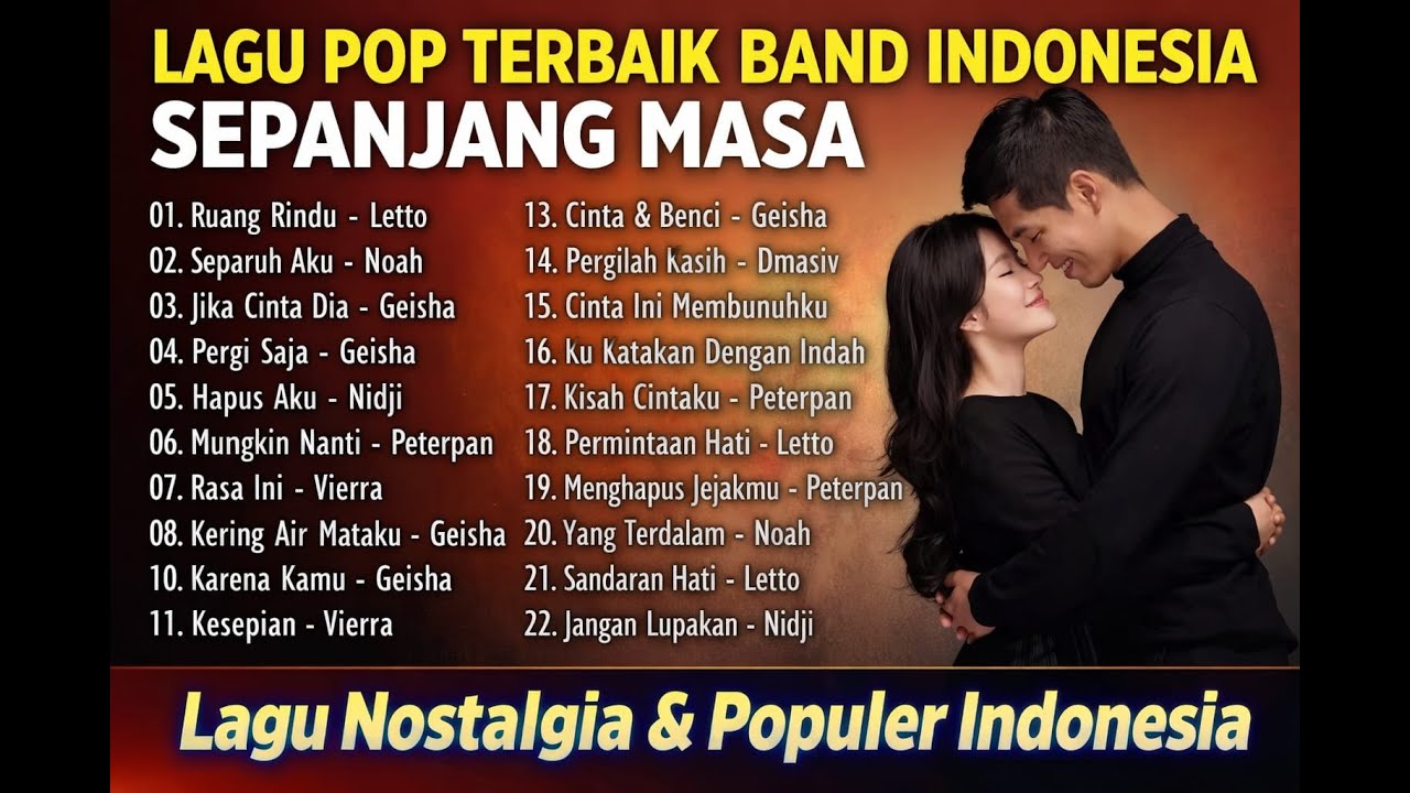 Lagu Pop Terbaik Band Indonesia Sepanjang Masa | Lagu Nostalgia & Populer Indonesia | NO IKLAN